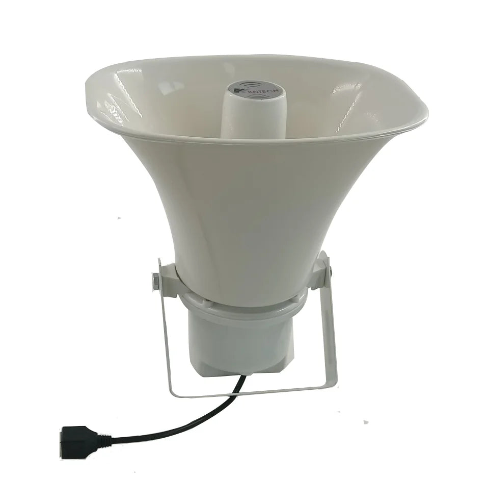 Waterproof SIP Network Horn Speaker 15W POE Powered for Outdoor PA Paging System KNSIPSP-L4-15W