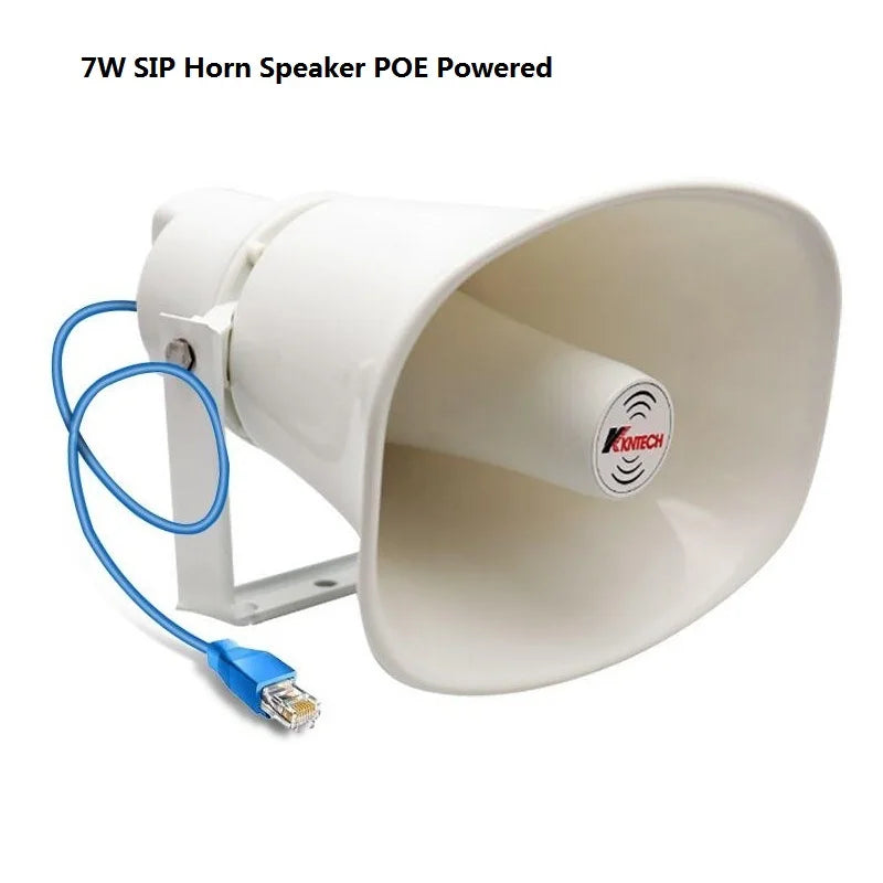 Waterproof SIP Network Horn Speaker 15W POE Powered for Outdoor PA Paging System KNSIPSP-L4-15W