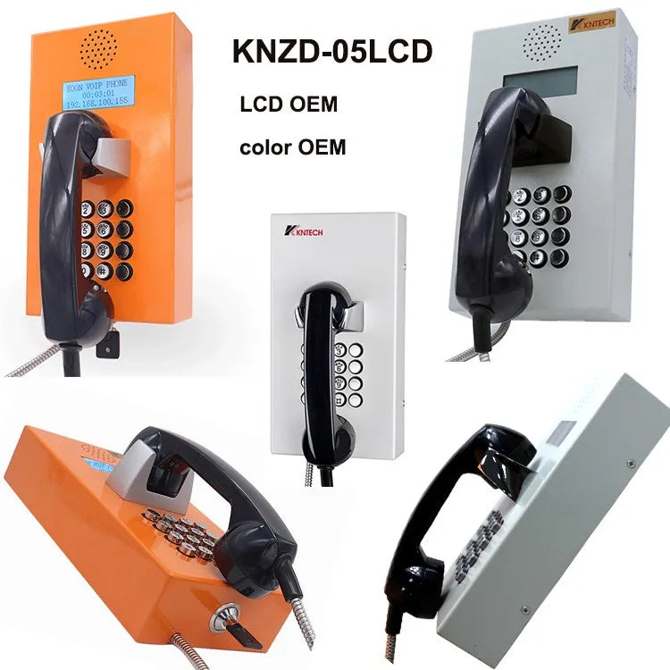 Rugged IP telephone KNZD-05 with Display LCD