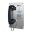 Kntech emergency phone with handset Analogue & IP  Flush mounted rugged  Stainless steel telephone with LCD